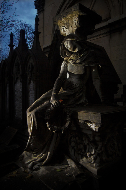 and in the east her long shroud trailing